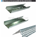 lightgage steel joist wall angle for drywall partition system